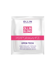 OLLIN Blond Performance Open Tech Осветляющий порошок для открытых техник обесцвечивания волос 30г