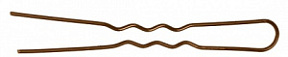 DEWAL Шпильки коричневые волна тонкие 45мм 200гр в коробке мягкие