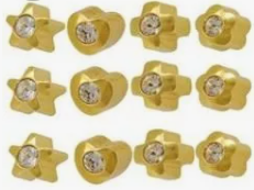 Серьги средние форма в ассортименте с камнем купить недорого в интернет магазине Beauty Prof с доставкой по Хабаровску и регионам России