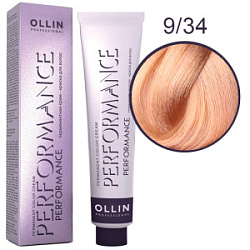 OLLIN Performance Краска  9/34 блондин золотисто-медный 60 мл купить недорого в интернет магазине Beauty Prof с доставкой по Хабаровску и регионам России