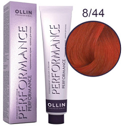 OLLIN Performance Краска  8/44 светло-русый медный интенсивный 60 мл купить недорого в интернет магазине Beauty Prof с доставкой по Хабаровску и регионам России