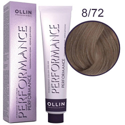 OLLIN Performance Краска  8/72 светло-русый коричнево-фиолетовый 60 мл купить недорого в интернет магазине Beauty Prof с доставкой по Хабаровску и регионам России