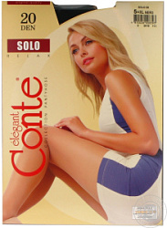 Колготки Conte Solo 20 ден размер 2 черные купить недорого в интернет магазине Beauty Prof с доставкой по Хабаровску и регионам России