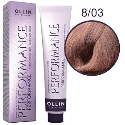 OLLIN Performance Краска  8/03 светло-русый прозрачно-золотистый 60 мл купить недорого в интернет магазине Beauty Prof с доставкой по Хабаровску и регионам России