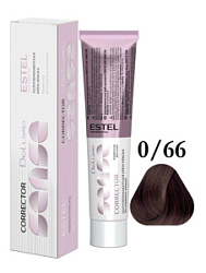 ESTEL De Luxe Sense Крем-краска 0/66 Корректор 60 мл купить недорого в интернет магазине Beauty Prof с доставкой по Хабаровску и регионам России