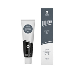 BRONSUN Краска для ресниц и бровей графит №2 купить недорого в интернет магазине Beauty Prof с доставкой по Хабаровску и регионам России