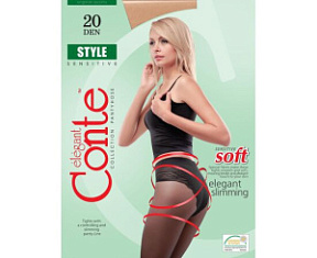 Колготки Conte Style 20 ден размер 2 черные купить недорого в интернет магазине Beauty Prof с доставкой по Хабаровску и регионам России