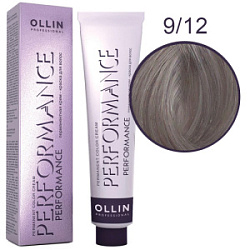 OLLIN Performance Краска  9/12 блондин пепельно-фиолетовый 60 мл купить недорого в интернет магазине Beauty Prof с доставкой по Хабаровску и регионам России