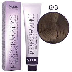 OLLIN Performance Краска  6/3 темно-русый золотистый 60 мл купить недорого в интернет магазине Beauty Prof с доставкой по Хабаровску и регионам России