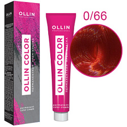 OLLIN Крем-краска  0/66  корректор красный 60 мл купить недорого в интернет магазине Beauty Prof с доставкой по Хабаровску и регионам России