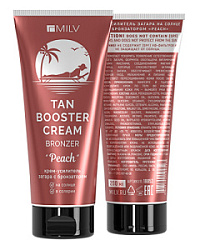 MILV Крем-усилитель загара на солнце с бронзатором Peach 200 мл купить недорого в интернет магазине Beauty Prof с доставкой по Хабаровску и регионам России