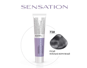 ESTEL SENSATION DE LUXE Безаммиачная краска для волос 7/18 60 мл купить недорого в интернет магазине Beauty Prof с доставкой по Хабаровску и регионам России