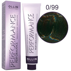 OLLIN Performance Краска  0/99 корректор зеленый 60 мл купить недорого в интернет магазине Beauty Prof с доставкой по Хабаровску и регионам России