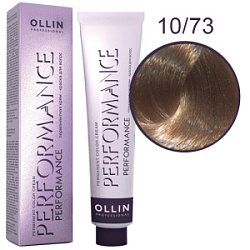 OLLIN Performance Краска 10/73 светлый блондин коричнево-золотистый 60 мл купить недорого в интернет магазине Beauty Prof с доставкой по Хабаровску и регионам России