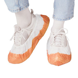 ELEGREEN Бахилы ПНД бело-оранжевые 500 пар купить недорого в интернет магазине Beauty Prof с доставкой по Хабаровску и регионам России