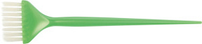 DEWAL Кисть для окрашивания зеленая с белой прямой щетиной узкая 45 мм