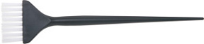 DEWAL Кисть для окрашивания черная с белой прямой щетиной узкая 45 мм