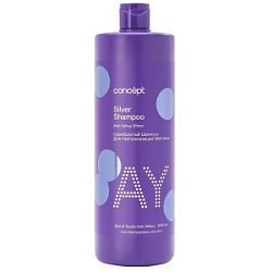 CONCEPT Blond Explosion Шампунь серебристый для нейтрализации желтизны 1000 мл купить недорого в интернет магазине Beauty Prof с доставкой по Хабаровску и регионам России