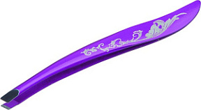 DEWAL Beauty Пинцет косметический цветной 9 см фиолетовый
