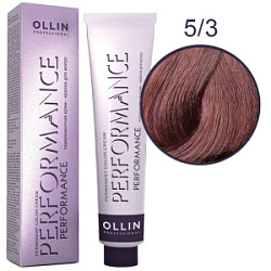 OLLIN Performance Краска  5/3 светлый шатен золотистый 60 мл купить недорого в интернет магазине Beauty Prof с доставкой по Хабаровску и регионам России