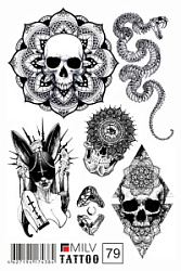 MILV Переводные татуировки №79 купить недорого в интернет магазине Beauty Prof с доставкой по Хабаровску и регионам России