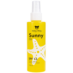 HOLLY POLLY Масло-спрей активатор загара Sunny SPF 15 150 мл купить недорого в интернет магазине Beauty Prof с доставкой по Хабаровску и регионам России