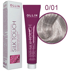 OLLIN SILK TOUCH Краска 0/01 корректор серебряный 60 мл купить недорого в интернет магазине Beauty Prof с доставкой по Хабаровску и регионам России