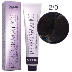 OLLIN Performance Краска  2/0 черный 60 мл купить недорого в интернет магазине Beauty Prof с доставкой по Хабаровску и регионам России