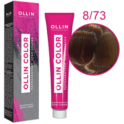 OLLIN Крем-краска  8/73 светло-русый коричнево-золотистый 60 мл купить недорого в интернет магазине Beauty Prof с доставкой по Хабаровску и регионам России