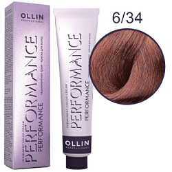 OLLIN Performance Краска  6/34 темно-русый золотист-медный 60 мл купить недорого в интернет магазине Beauty Prof с доставкой по Хабаровску и регионам России