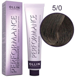 OLLIN Performance Краска  5/0 светлый шатен 60 мл купить недорого в интернет магазине Beauty Prof с доставкой по Хабаровску и регионам России