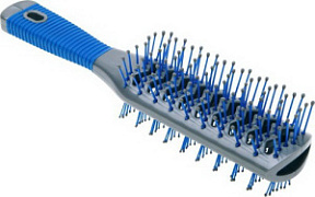DEWAL Щетка туннельная 2-х сторонняя пластиковый штифт синяя 7 рядов  купить недорого в интернет магазине Beauty Prof с доставкой по Хабаровску и регионам России