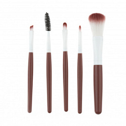DEWAL Beauty Набор косметических кистей в тубусе 150*40 мм 5 шт купить недорого в интернет магазине Beauty Prof с доставкой по Хабаровску и регионам России