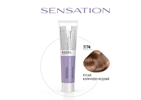 ESTEL SENSATION DE LUXE Безаммиачная краска для волос 7/74 60 мл купить недорого в интернет магазине Beauty Prof с доставкой по Хабаровску и регионам России