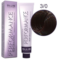 OLLIN Performance Краска  3/0 темный шатен 60 мл купить недорого в интернет магазине Beauty Prof с доставкой по Хабаровску и регионам России