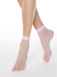 CONTE Rette socks-medium Носки сетка светло-розовые 23-25 р