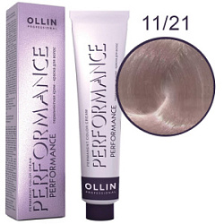 OLLIN Performance Краска 11/21 специальный блондин фиолетово-пепельный 60 мл купить недорого в интернет магазине Beauty Prof с доставкой по Хабаровску и регионам России