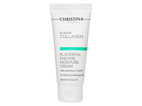 CHRISTINA Крем увлажняющий эластин коллаген плацентарный фермент для жирной кожи 60 мл купить недорого в интернет магазине Beauty Prof с доставкой по Хабаровску и регионам России