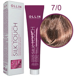 OLLIN SILK TOUCH  7/0 русый 60мл Безаммиачный стойкий краситель для волос купить недорого в интернет магазине Beauty Prof с доставкой по Хабаровску и регионам России
