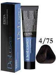 ESTEL De Luxe Краска-уход 4/75 60 мл купить недорого в интернет магазине Beauty Prof с доставкой по Хабаровску и регионам России