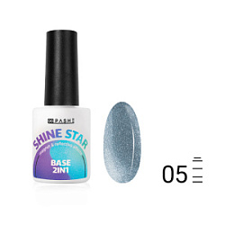 PASHE Shine Star 2 in 1 База светоотражающая цветная 05 Земля 9 мл купить недорого в интернет магазине Beauty Prof с доставкой по Хабаровску и регионам России
