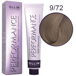 OLLIN Performance Краска  9/72 блондин коричнево-фиолетовый 60 мл купить недорого в интернет магазине Beauty Prof с доставкой по Хабаровску и регионам России