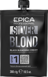 EPICA Silver Blond Черный обесцвечивающий крем с камедью акации 300 мл купить недорого в интернет магазине Beauty Prof с доставкой по Хабаровску и регионам России