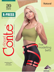 Колготки Conte X-Press 20 ден размер 4 натуральный купить недорого в интернет магазине Beauty Prof с доставкой по Хабаровску и регионам России