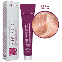 OLLIN SILK TOUCH  9/5 блондин махагоновый 60мл Безаммиачный стойкий краситель для волос купить недорого в интернет магазине Beauty Prof с доставкой по Хабаровску и регионам России