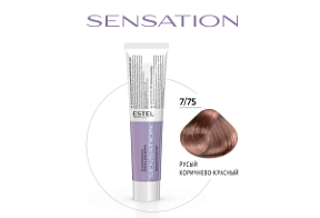 ESTEL SENSATION DE LUXE Безаммиачная краска для волос 7/75 60 мл купить недорого в интернет магазине Beauty Prof с доставкой по Хабаровску и регионам России