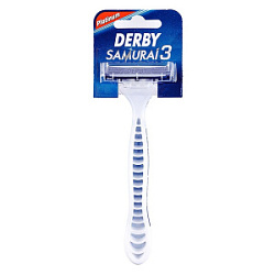 Derby Samurai Platinum 3 Одноразовые бритвенные станки 1 шт купить недорого в интернет магазине Beauty Prof с доставкой по Хабаровску и регионам России