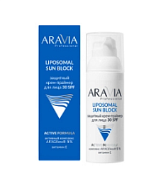 ARAVIA Professional Защитный крем-праймер для лица SUN BLOCK 30SPF 50 мл купить недорого в интернет магазине Beauty Prof с доставкой по Хабаровску и регионам России