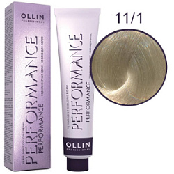 OLLIN Performance Краска 11/1 специальный блондин пепельный 60 мл купить недорого в интернет магазине Beauty Prof с доставкой по Хабаровску и регионам России