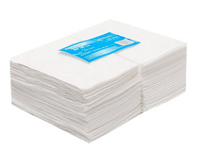 WHITE LINE Салфетка 20*30 см 50 г/м белая 100 шт купить недорого в интернет магазине Beauty Prof с доставкой по Хабаровску и регионам России